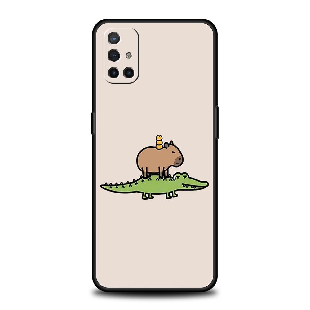 Phone Case For OnePlus 12 11 10 9 Pro 9T 12R 10R 9R 9RT 10T 8T 8 7 6T 7T Nord 2T CE 2 5G N200 N10 N100 Cover Cute Capybara
