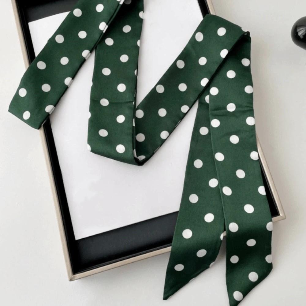 

Retro Polka Dot Scarf Printed Long Scarves Luxury Scarf Headband Outdoor