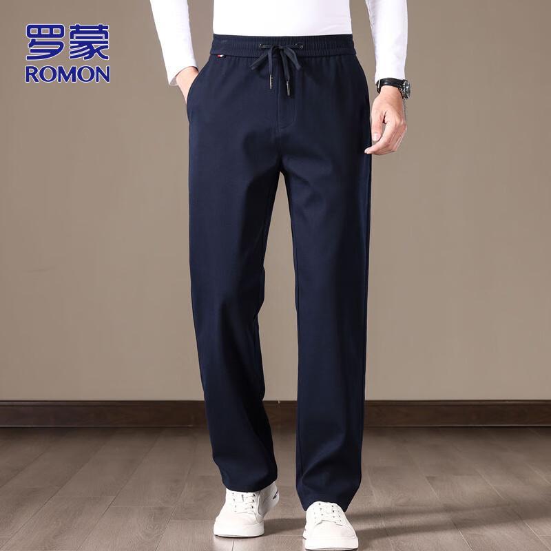 

Romon Men s Casual Business Straight-Leg Trousers 4XL
