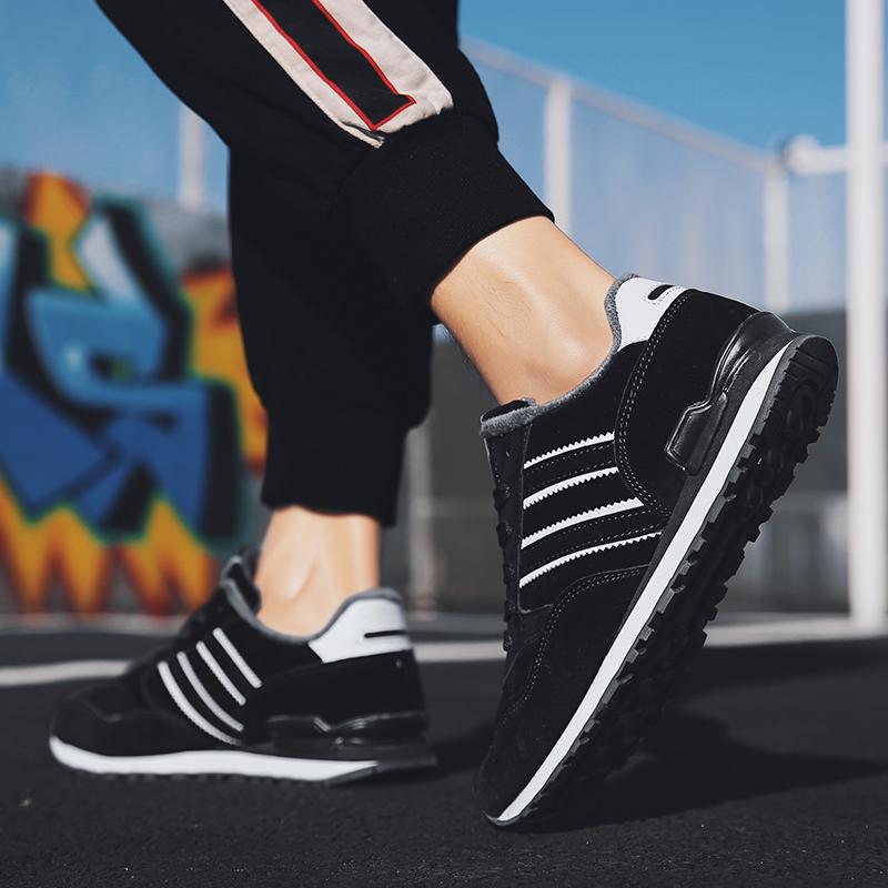 Herren Winterschuhe Sneakers Plues Leder Freizeitschuhe Herrenschuhe Tenis Schuhe