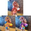 Curly Haired Clown Pvc Keychain With Cartoon Design For Gift And Decoration