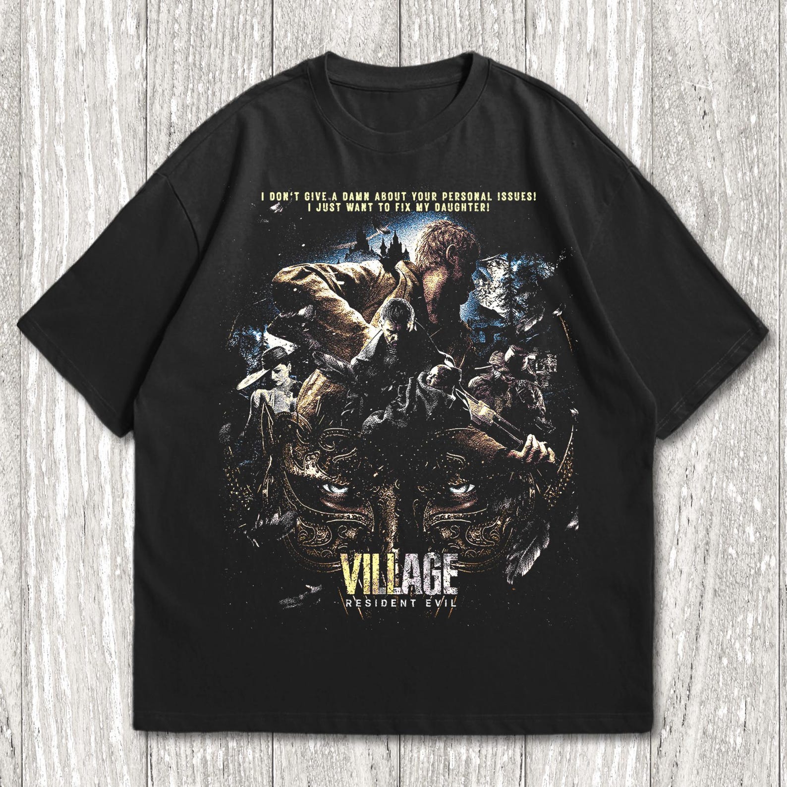 Resident Evil Village Vintage T-Shirt, Resident Evil Unisex T-Shirt, Resident Evil 8 Shirt,Resident Evil Biohazard XL