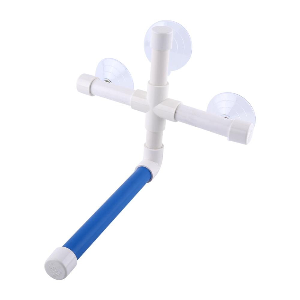 Paw Grinding Surface Suction Cup Perch Plastic Pipe Structure Parrot Shower Stand Shower Use