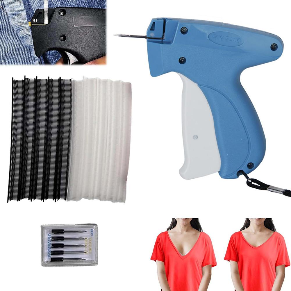 Price Label Gun with 6 Needles Mini Stitch Gun Stitch Hemming Gun Tagging Stitch Tool Sewing Machine for Clothes Socks Hats