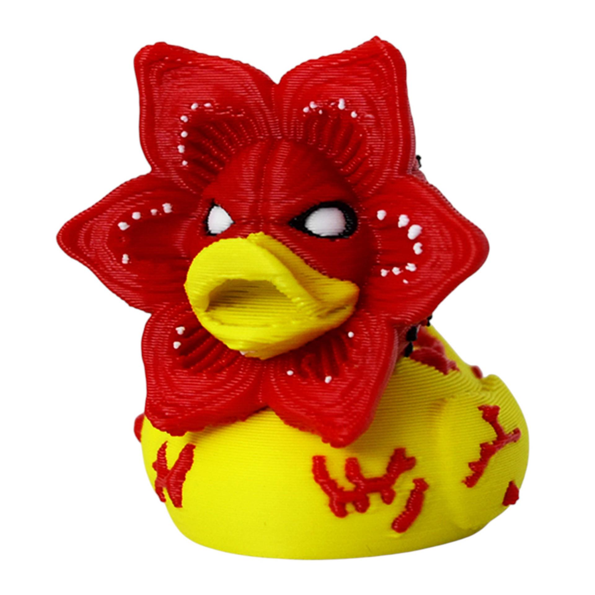 

3D Printed Duck Series Magic Seed Toy Figure Decoration Red and Yellow