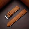 Leather Watch Strap 14mm 16mm 18mm 20mm 22mm 24mm for Samsung Galaxy Watch7/6/5/4 Vintage Brown Quick Release Universal Bracelet