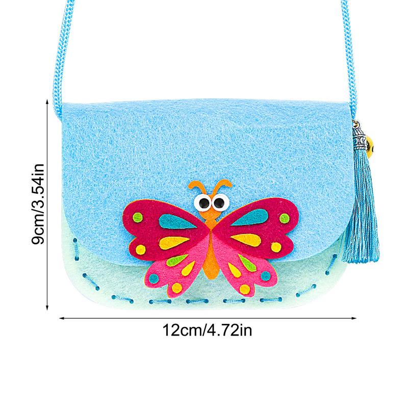 Bag Sewing Kit For Kids Girls Creative Handicrafts Bag Three-Dimensional Girl Creative Handicrafts Featuring Cartoon Designs