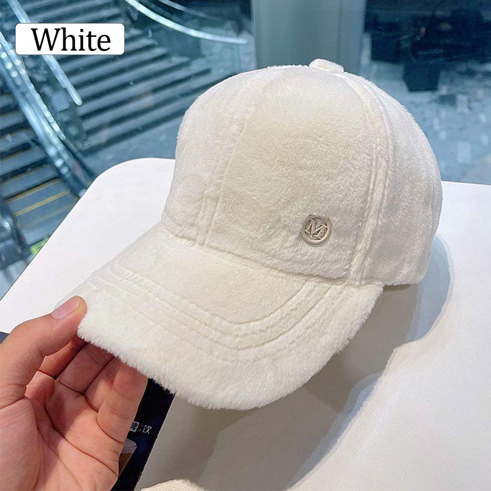 Men Women All-match Thicken Warm Hip Hop Cap Sports Hat Baseball Cap Peaked Hat