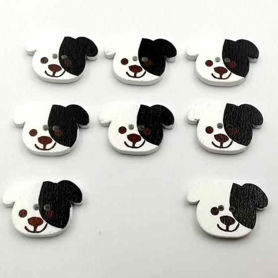 50Pcs Painted Buttons Bright Color Beautiful Easy Clean Not Easily Break Craft Buttons for Clothing