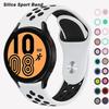 Pulseira de silicone de 20 mm e 22 mm para Samsung Galaxy Watch 4 Correa Amazfit Bip 3/GTS/2/2e/3/2 Mini GTR 2e 3 GT2 Pro Pulseira GT2E