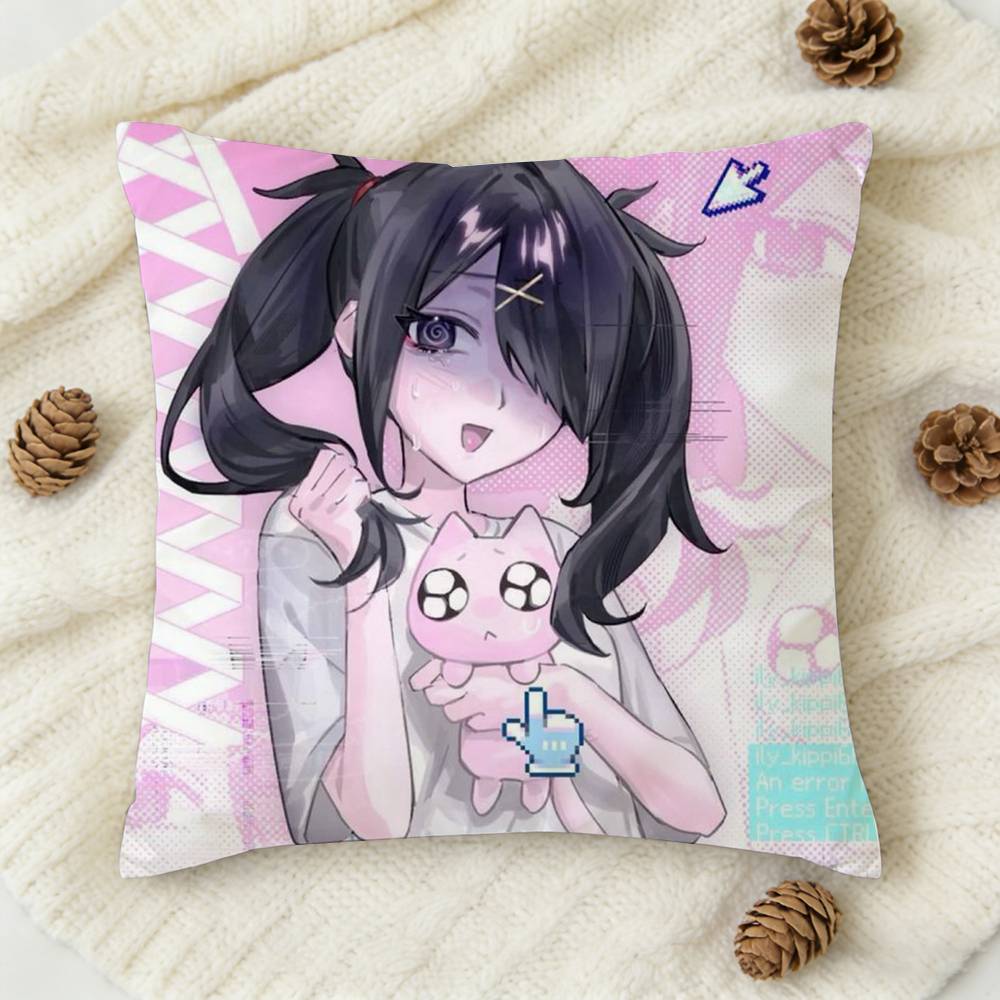 New AAme Chan Needy Streamer Overload Doublesided Printed Square Decorative Cushion Cover for Sofa Living Room Home Decor