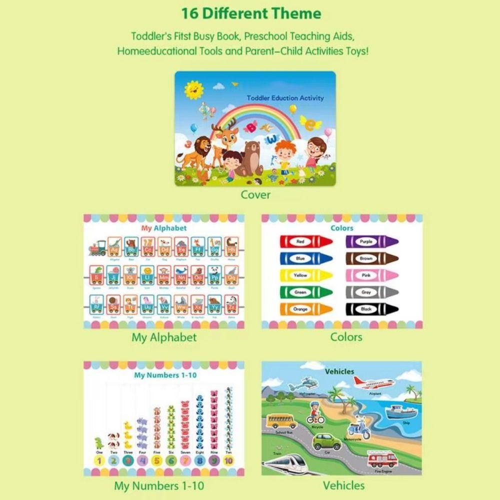 Puzzle Preschool Busy Book Manual Children Diy Sticker Book Kids Quiet Books  Educational Games