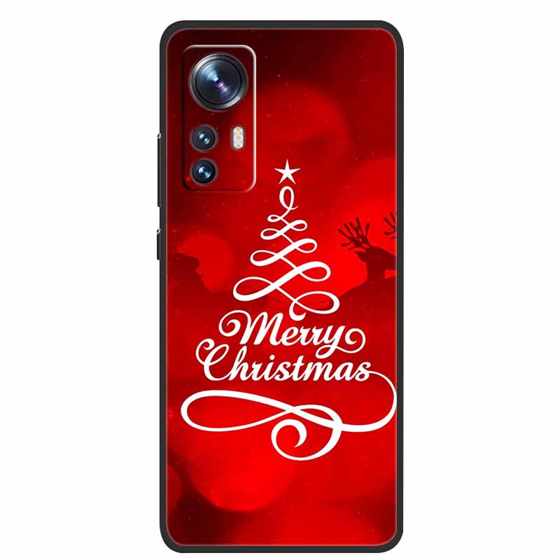 Christmas Cartoon Case For Xiaomi 12 Pro Case for Xiaomi Mi 12 Lite 12X 12S Ultra Silicone Soft TPU Cover for Xiaomi 12X Case