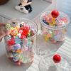 Mengli Transparent Storage Jar with Large Capacity for Figurines, Ornaments, and Food.