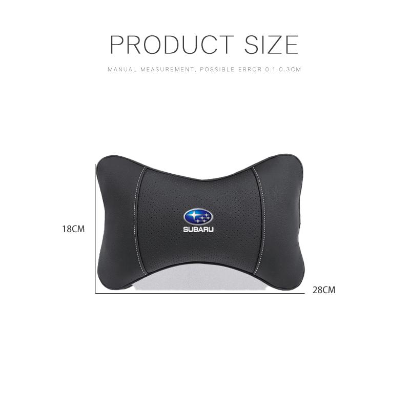 1Pcs Car Seat Headrest Auto Logo Neck Pillow For Subaru STI Forester Impreza Legacy Outback XV BRZ WRX Tribeca vsd8