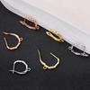 Juya 2 4 Pcs/Lot DIY Anti-Allergy Gold Silver Plated Schwenzy Fastener Ear Wire Hooks Women Earrings Accessories Supplies