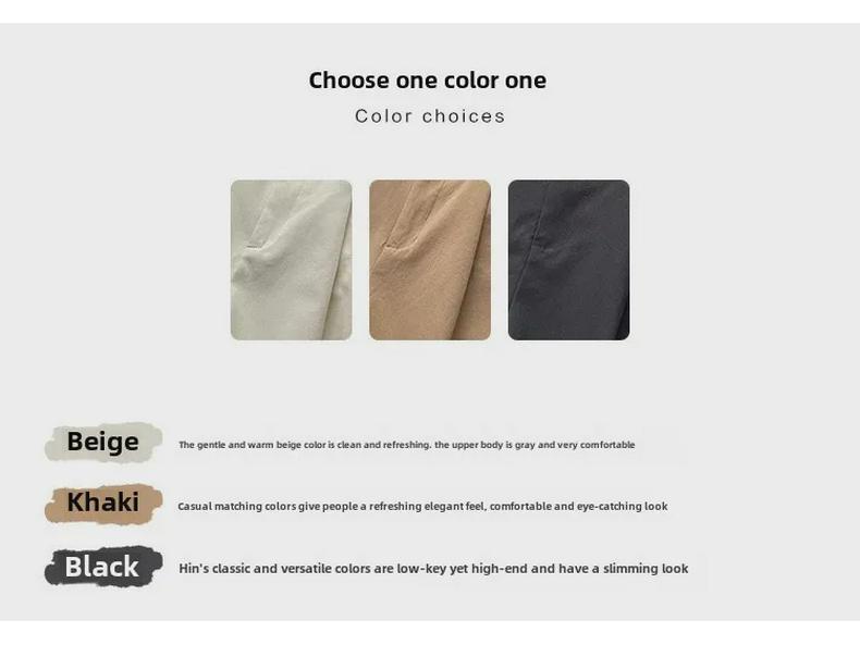 Dámské letní khaki cargo kraťasy s vysokým pasem - úzké, volné, široké, moderní, pro volný čas