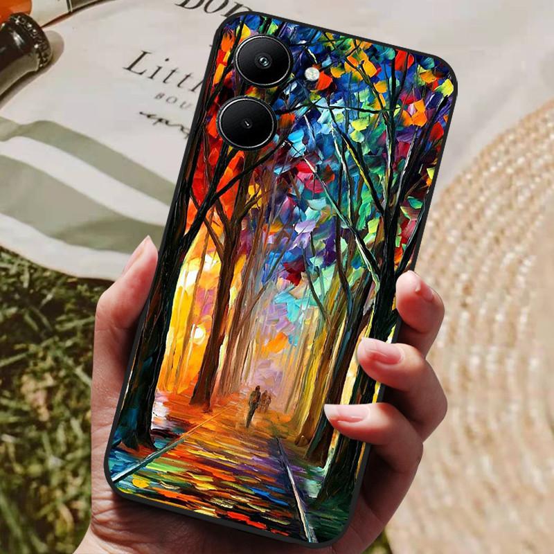 Etui do Realme 10 4G Czarne Miękki Silikon Odporne na Wstrząsy Pokrowiec do Telefonów Realme 10 2022 Realme10 C33 C 33 4G Ochronne Fundas
