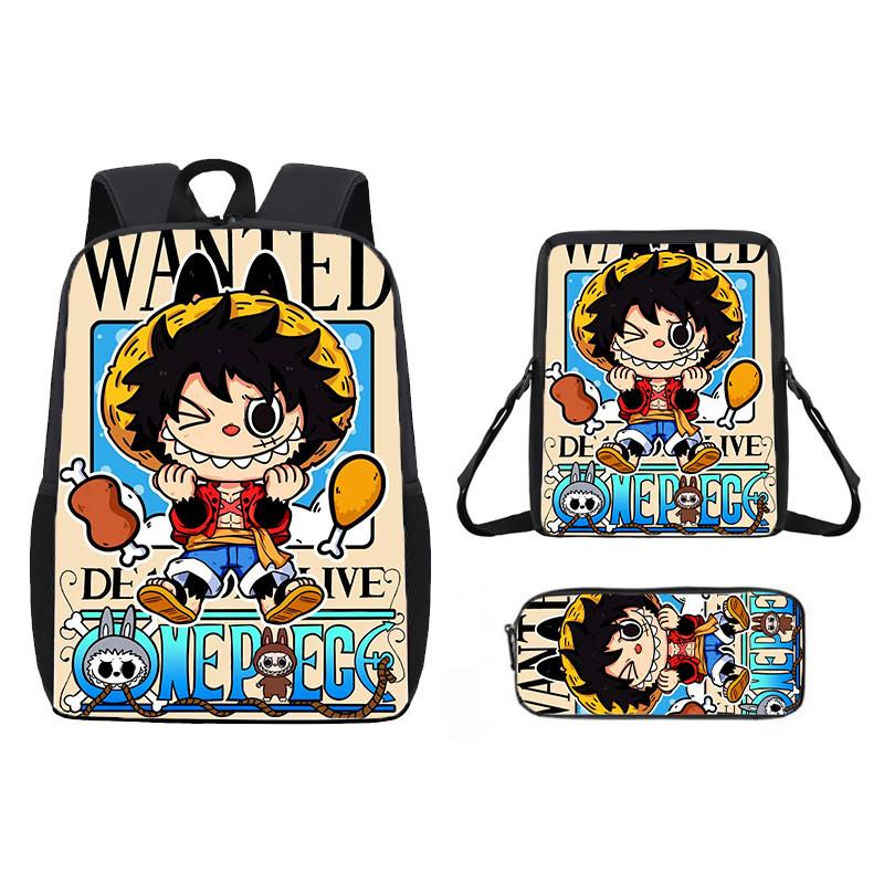 Anime Shoulder Cartoon Bag Pencil Case School Backpack For Children