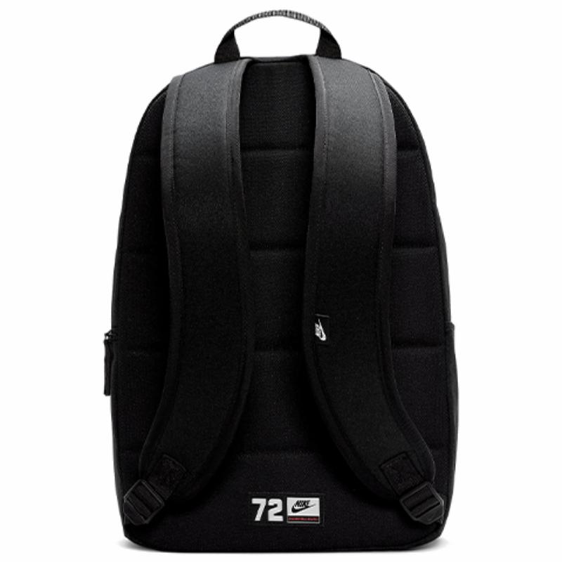 Nike Heritage Polyester Backpack Regular Unisex Black Red Lightweight Casual BA6175-010