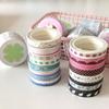 Retro 4 Rolls Washi Tape Set Multi-Pattern Crafts Making DIY Journals Tape Adhesive Decorative Tape Deco Art Supplies