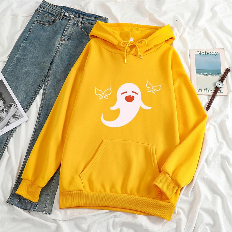 Harajuku Open World Adventure Game Genshin Impact Hu Tao Kawaii desene animate pentru femei Hanorace estetice Streetwear Bărbați Hanorac de iarnă