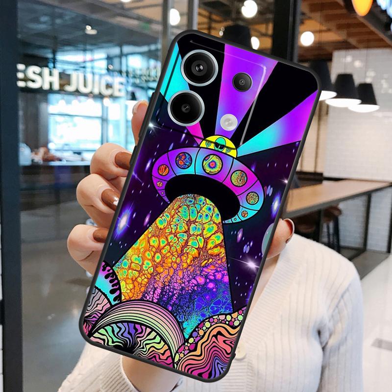 Aesthetics Cartoon Alien Space Case For Xiaomi Redmi Note 14 Pro 10 11 12 13 15 Pro Plus Redmi 15C 14C 10C 12C 13C 15 Cover