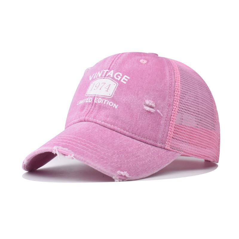 Baseball Cotton Cap Embroidered Geometric Features Summer Outdoor Activities