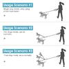 3 Hundesnor Ingen Filtring, Kraftig Flere Hundesnor Stødabsorberende Bungee med Polstret Aftagelig Kæledyrstræk Håndtag
