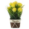 Plastic Artificial Potted Plant Pink, Purple, Yellow 7.48in Faux Potted Plants Potted Flower Simulated Potted Plants