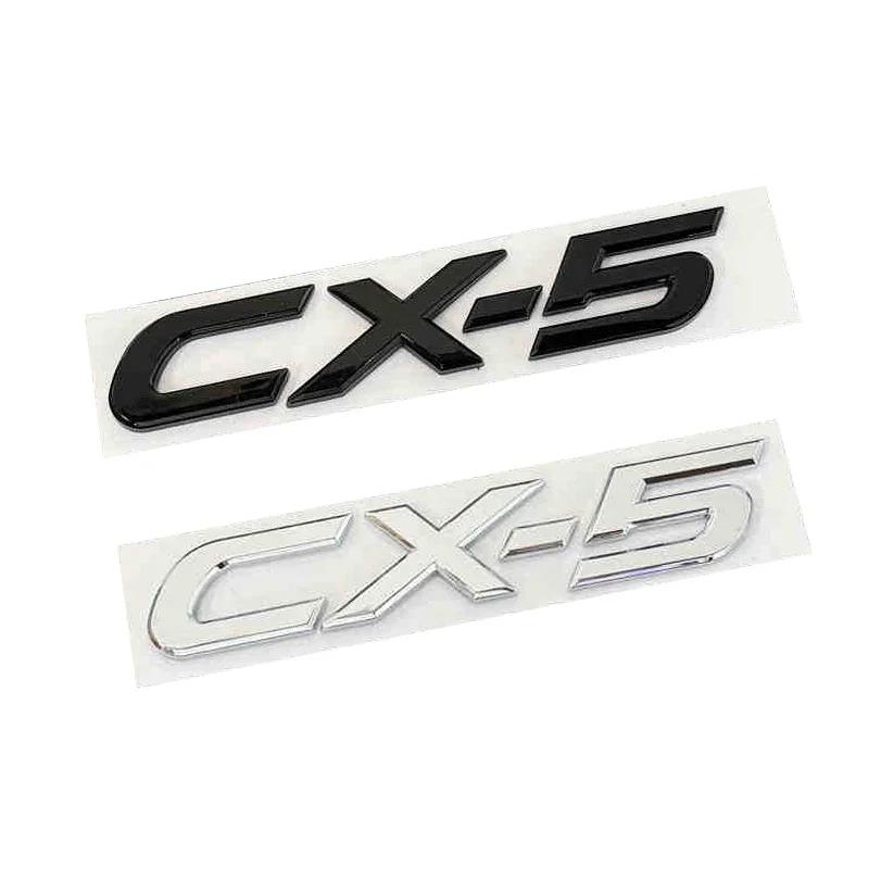 ABS Car Body Fender Side 3D Letter Emblem for Mazda CX4 CX5 CX7 CX30 CX50 CX60 CX90 C-HR Rear Trunk Badge Replaced Sticker lfpaz09