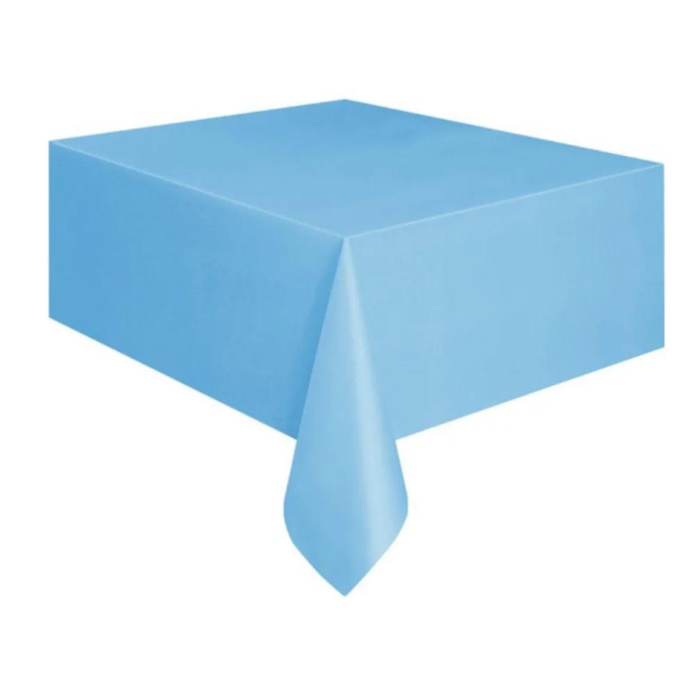 Desk Cloth Plastic Disposable Solid Color Rectangle Tablecloth Decor Covers Birthday Party Wedding Christmas Table Cover Wipe