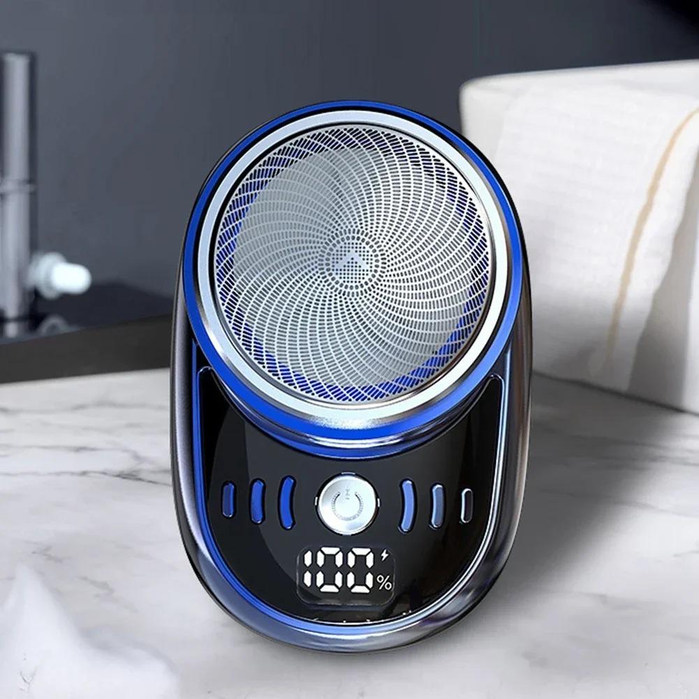 Mini Portable Electric Shaver Wireless Charging Travel Razor 1PC Detachable Facial Beard Hair Trimmer