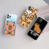 LO19 Cartoon-Capybara-Hülle für Motorola E13 E15 E20 E22 E22I E22S E30 E32 E40 E7 E7I G Plus Power Play Stylus G22 G14