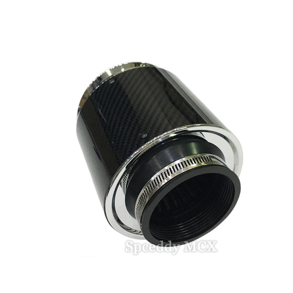 

ID 51/57/63/76/80/89mm Car Sport Cold Air Intake Stystem High Flow Carbon Air Filter Kit With Air Intake Pipe Universal Only Air Filter