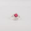 Natürlicher Rosa Rubellit Edelstein Silberring, 925 Sterlingsilber Handgefertigter Ring, Statement Rubellit Ring, Damenschmuck, Schmuckgeschenk RR-83-15
