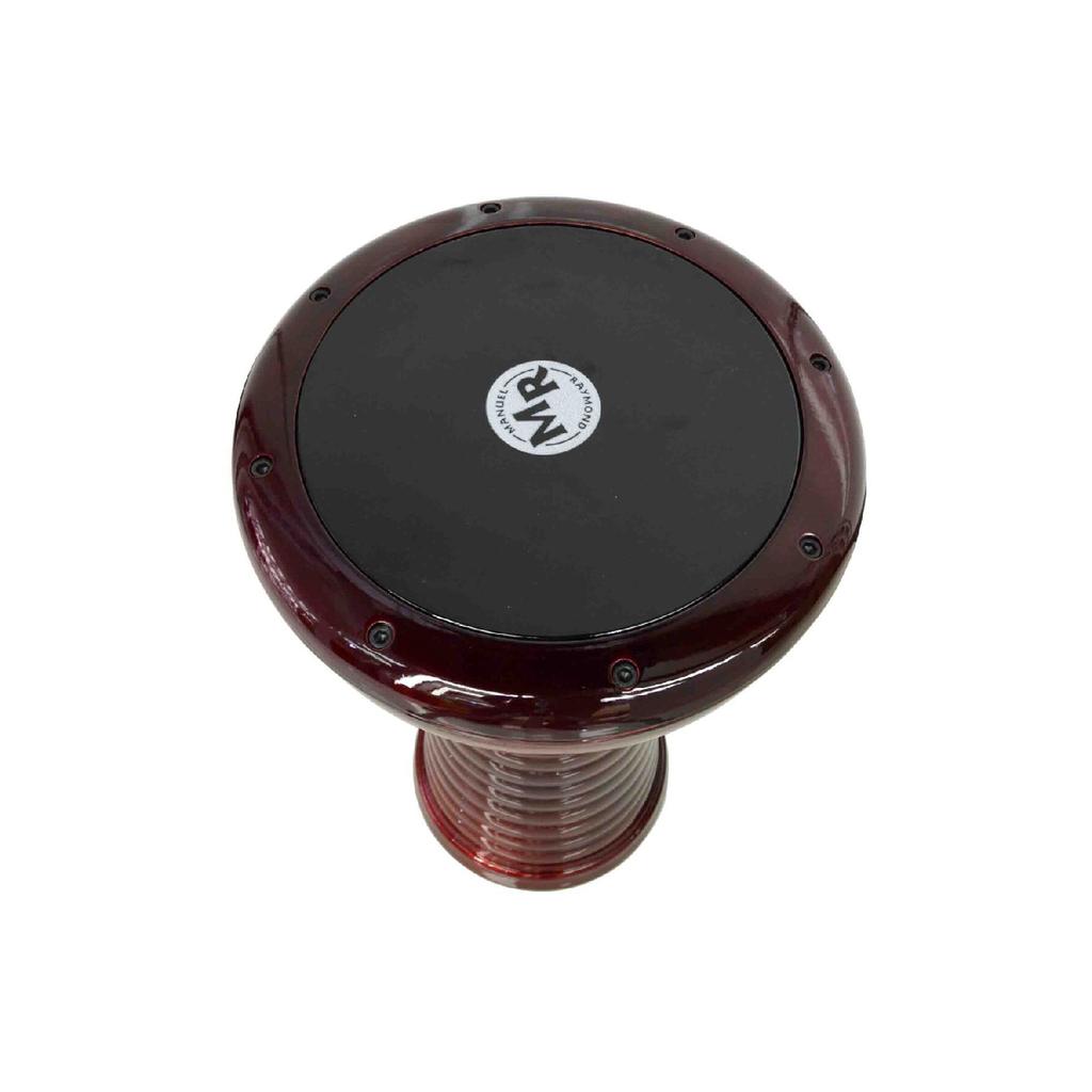 Cast Darbuka Patterned Claret Red Dddwrd