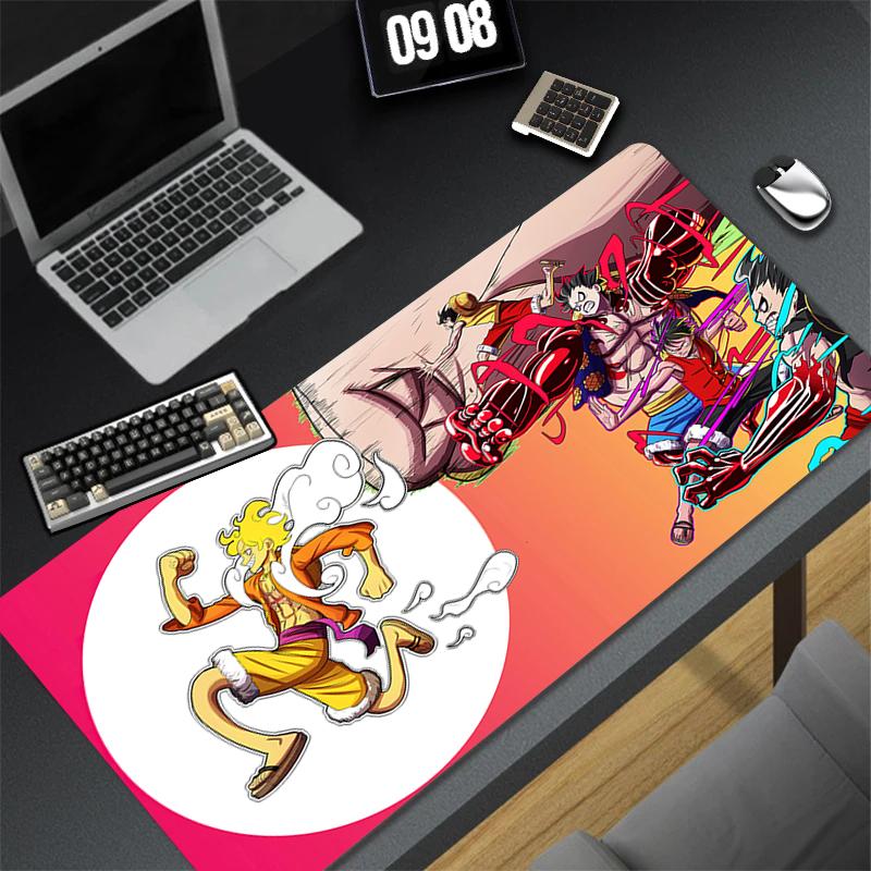 Mouse Pad Computer Size Mousepad Non-slip Gamer Keyboard Pad One Piece Luffy Mausepad New Keyboard Pad Design HD Desk Mat Carpet