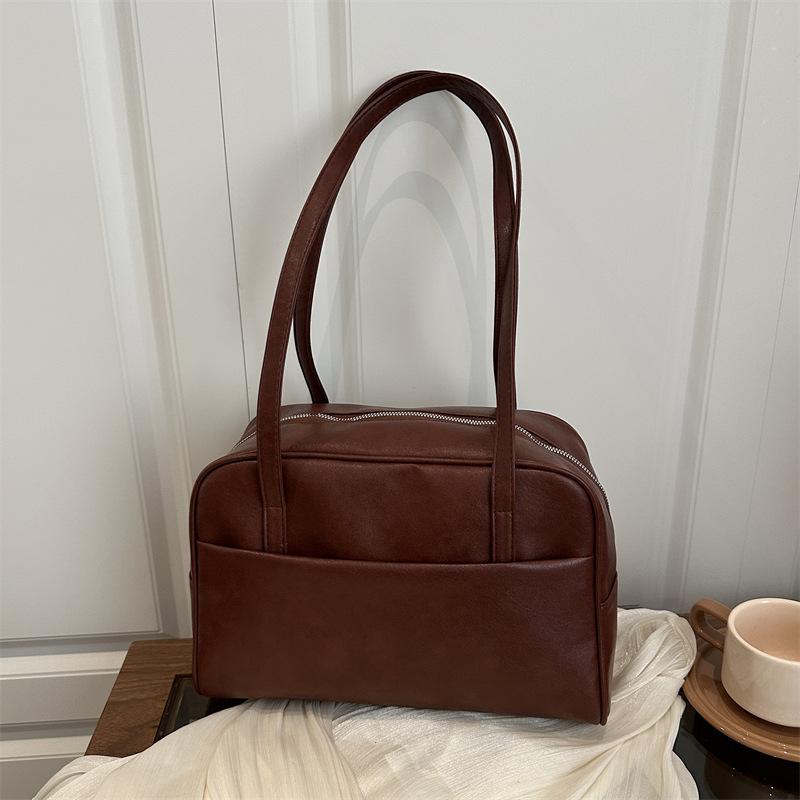 Large Capacity Pu Retro Armpit Bag Trendy New Commuter Trendy Portable Shoulder Bag