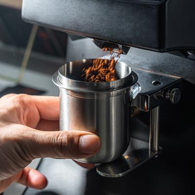 58mm Coffee Grinder Catch Cup Espresso Coffee Dosing Cup Stainless Steel Powder Catcher ( BPA Free, No FDA )