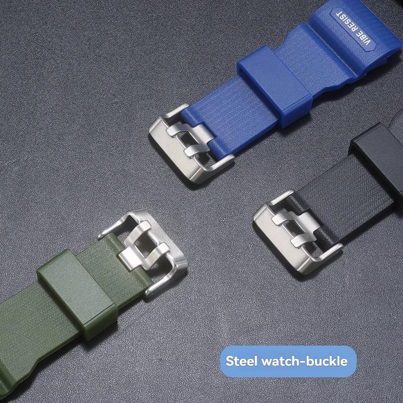 Resin Silicone Watch Strap for Casio Big Mud King Watch GWG-1000 GWG-1000GB GWG-1000-1A/A3/1A1 GB/GG Wristband Red Black Khaki