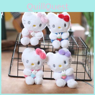 Lovely Katie Cat Plush Keychain Soft And Cuddly Kitten Doll Bag Charm Furry Key Holder Characters)