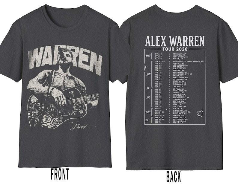 Vintage Alex Warren Tour 2026 T-Shirt