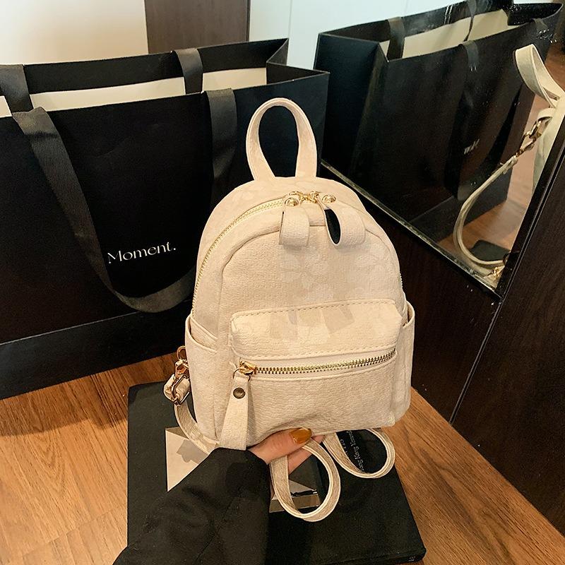 Backpack Women's Fashion Niche Design Casual Student Bag Lightweight Mini Travel Going Out Small Backpack