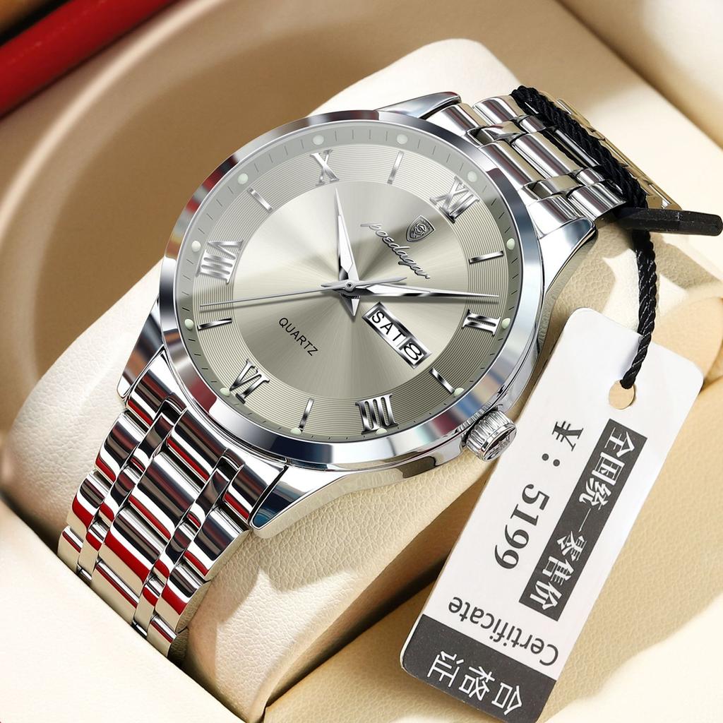 Ultra-Thin Men'S Watch Waterproof Luminous Calendar Watch