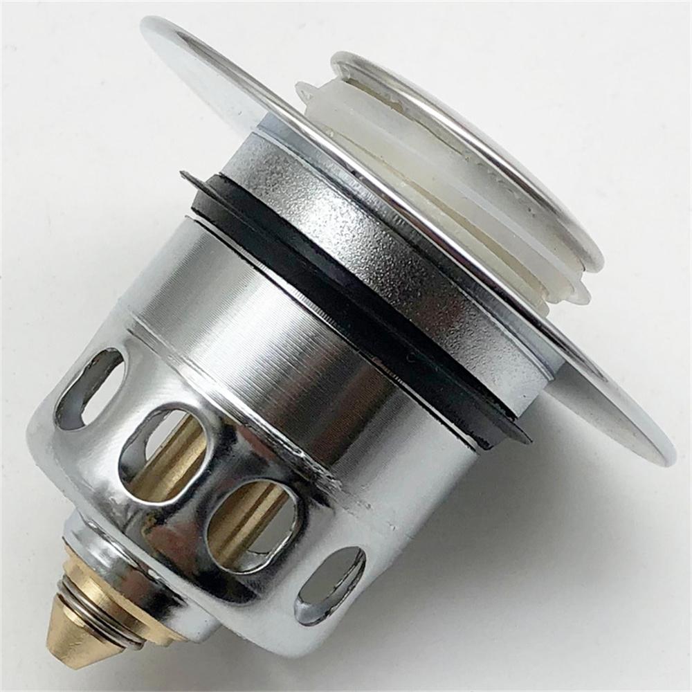 Universal Bathroom Sink Plug Stopper Wash Basin Core Bounce Pop Up Drain Filter