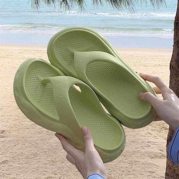 Fashion House Slippers Platform Shoes Woman 2025 Rubber Flip Flops Shale Female Beach Flat Hawaiian Sabot Slides Shoes House Slippers Pl