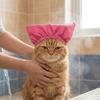 Bequeme Haustierbad-Ohrenabdeckung Wasserdichte Hundebadehaube Weiche Katzen-Duschhaube Haustier-Spa