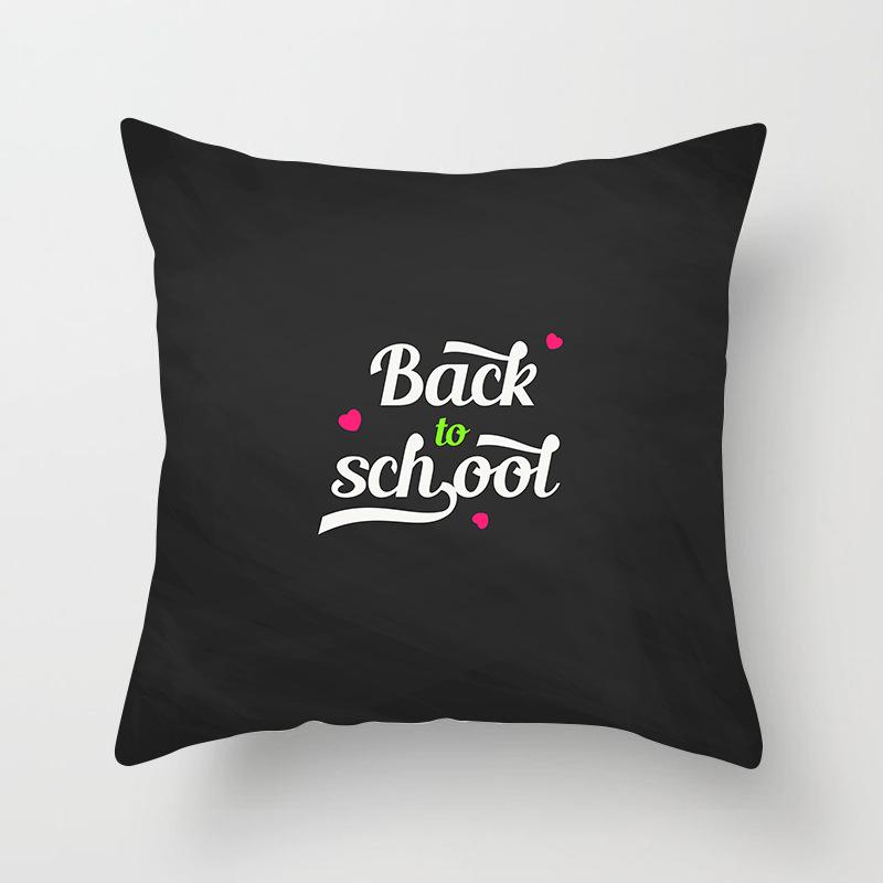 Nordic Black Letter Pillow Cushion Cover Living Room Sofa Car Pillow Cover Home Furnishings
