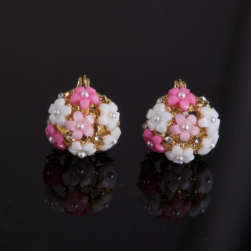 Vintage Cute Romantic Exquisite Flower Earrings Women's Elegant Temperament High-end Luxury Trendy Zircon Accessories